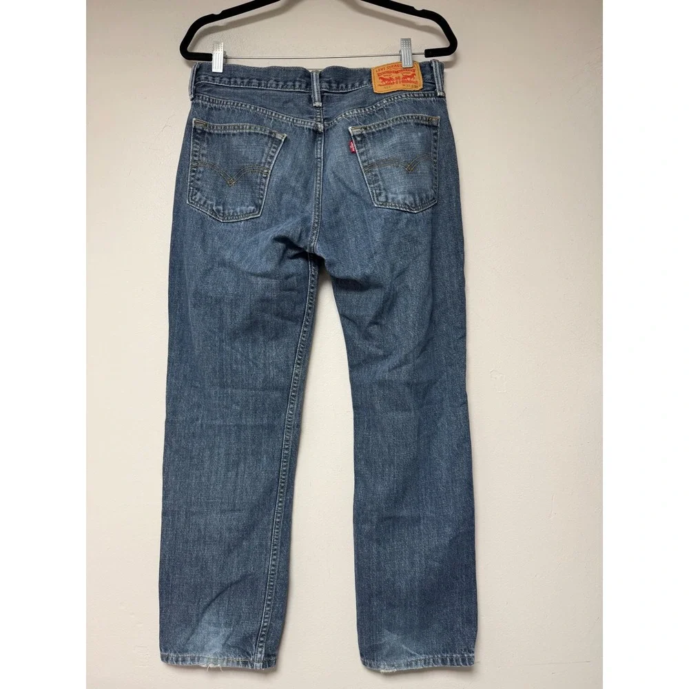 Levis 514 Straight Fit Denim Jeans Mens‎ Size W33x30 Medium Wash